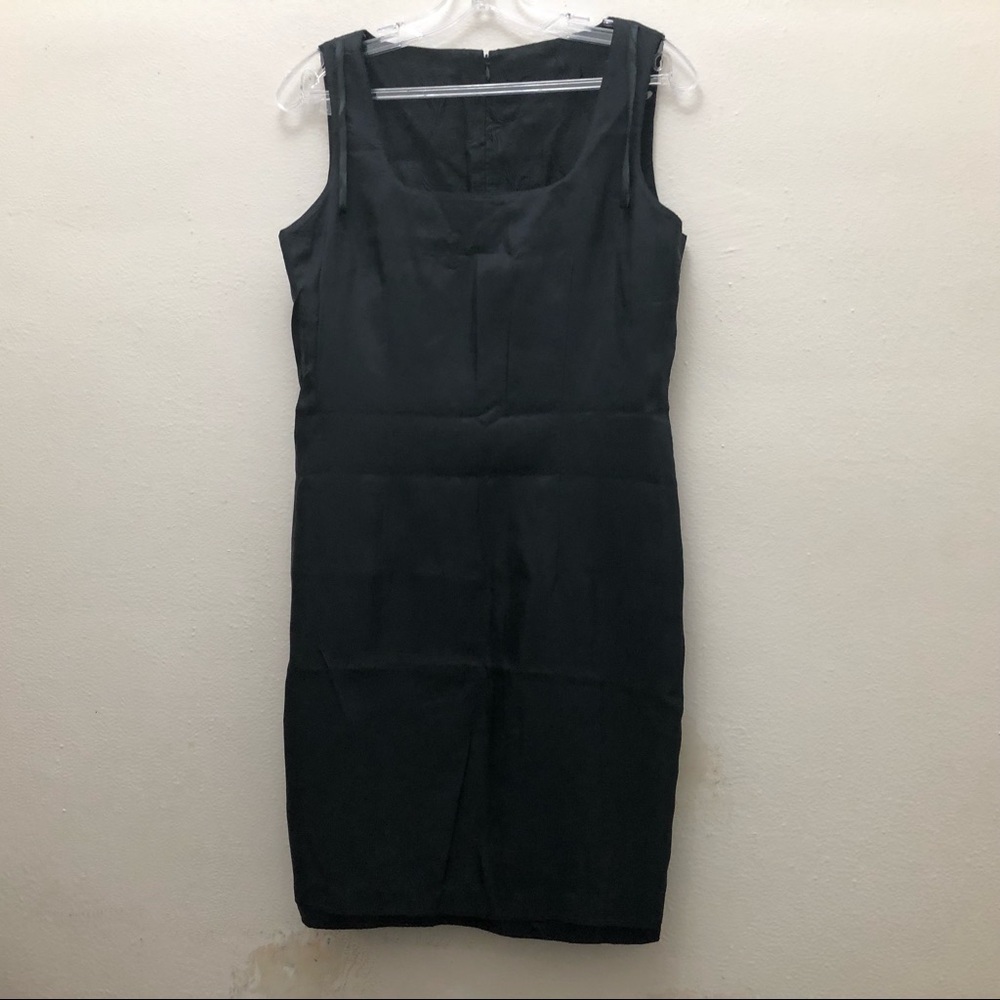 Liz Claiborne Sleeveless Sheath Mini Dress Women's Size 8P Black - Picture 3 of 10